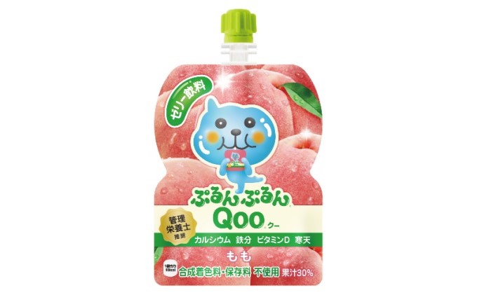 コカコーラ ぷるんぷるんQoo もも 125g×30本 ミニッツメイド Qoo パウチ ジュース 飲料 桃 ピーチ コカ・コーラ