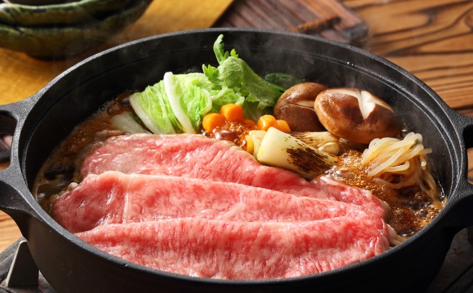 井上牧場 朝倉和牛　赤身ステーキとすきしゃぶセット ※配