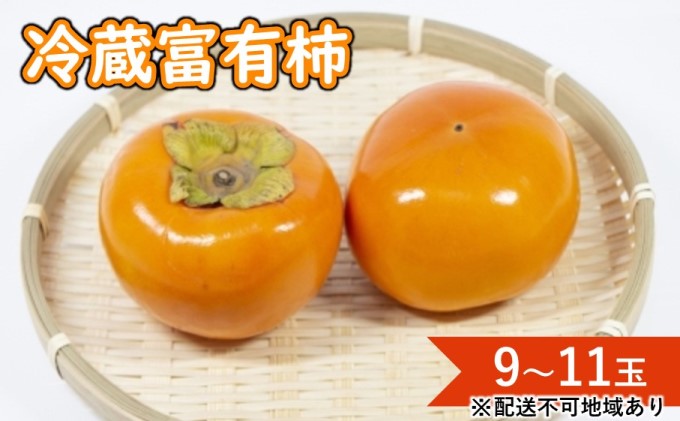柿 冷蔵 富有柿 Lサイズ 9～11玉入り かき カキ 果物 くだもの フルーツ 配送不可 離島