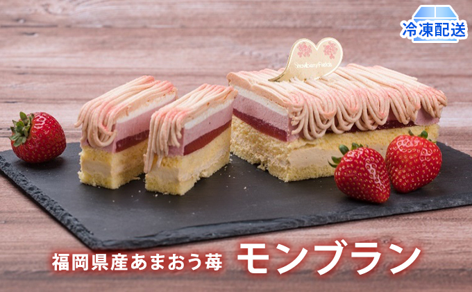 2026年2月発送　ケーキ Strawberry Fields 福岡産 あまおう 苺 モンブランケーキ 配送不可 離島 お菓子 スイーツ 苺のモンブラン デザート おやつ ティータイム