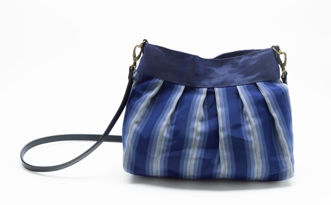 畳縁 ショルダー 紺×グラデーション