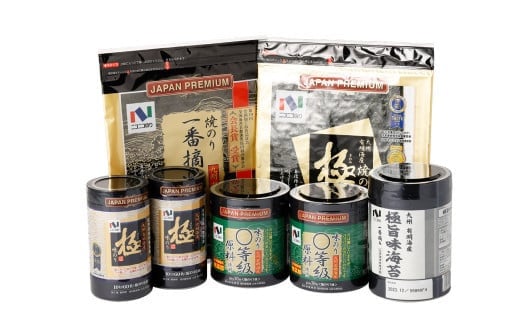 ニコニコのり 味付け海苔・焼き海苔セット 5種 計340枚