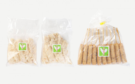 A148 はかた地どりセット ささみのクリームチーズフライ10枚・軟骨入りつくね20本