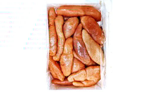 博多 徳永 訳あり！ 無選別（混合）不揃い 無着色 辛子明太子 1kg