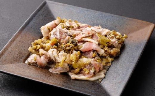 A317 みやま高菜ポーク 計405g （135g×3袋） 豚肉 お肉 高菜漬け