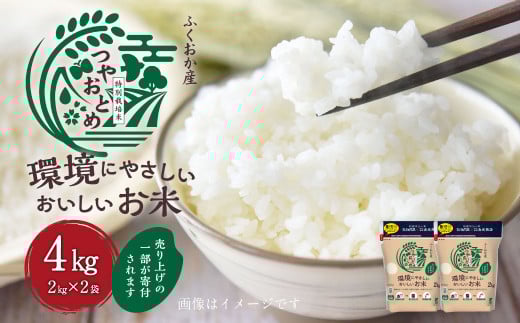 【令和7年産】 環境にやさしいおいしいお米 2kg×2袋 合計4kg