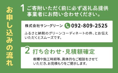 グリーンコーディネートチケット 11,000円分 【施工込み】 糸島市 / サン・グリーン 園芸 植木 [AVN002]