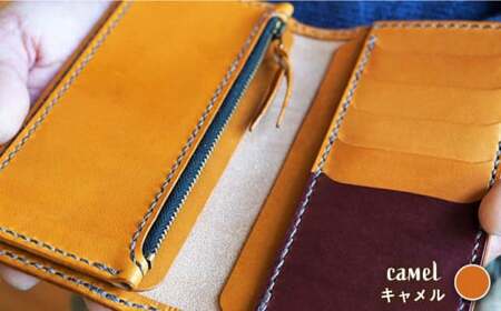 【手縫いの本革製品】ロング ウォレット 財布 本革《糸島》【BLESS】 [AAA005]