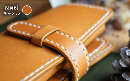 手縫いの本革製品＜ミドルウォレット＞≪糸島≫【BLESS】レザー/オリジナル/クラフト/おうち時間 [AAA020]