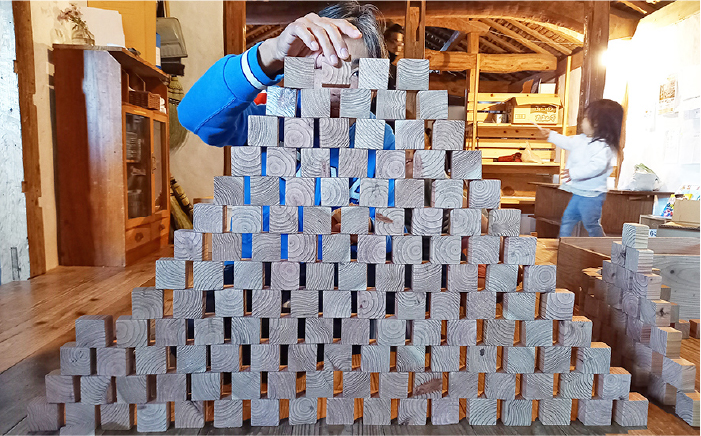 いっぱいこっぱ 積み木 《糸島》【産の森学舎】 [ABC002]