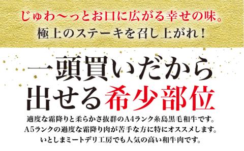 【極上 ステーキ 】合計 600g (6枚入) ハネシタロース ランプ A4ランク 糸島 黒毛和牛 【糸島ミートデリ工房】[ACA041] 希少 ステーキ 牛肉 赤身 国産 和牛 黒毛和牛