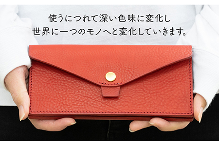 ホック 留め フラップ 長財布 《糸島》【LADIES&GENTLEMEN】 [ADK001]