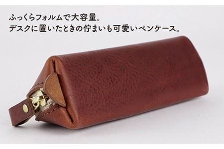 【年内発送】三角 フォルム の ファスナー ペンケース 《糸島》【LADIES&GENTLEMEN】 革 革製品 [ADK017]