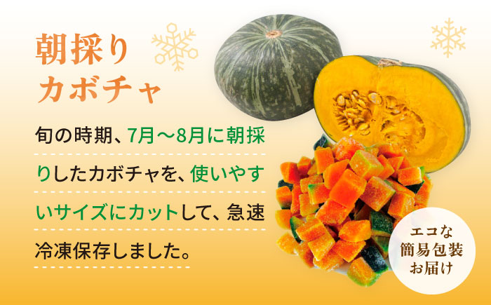 カボチャ 1kg 冷凍 カット済み 旬の時期に急速冷凍 【福岡県糸島産】 糸島市 / オーガニックナガミツファーム 野菜 南瓜 かぼちゃ [AGE051]