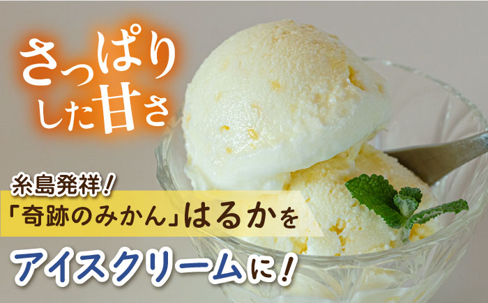 【限定25セット！】はるかみかんアイスクリーム8個セット≪糸島市≫【あいしん食品株式会社】数量限定 [AGI001]