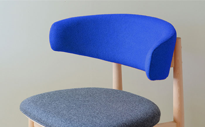 Round Chair ”Uuuh!”〈Blue〉 糸島市 / nomade design 椅子 クラフト [AIF011] Grey