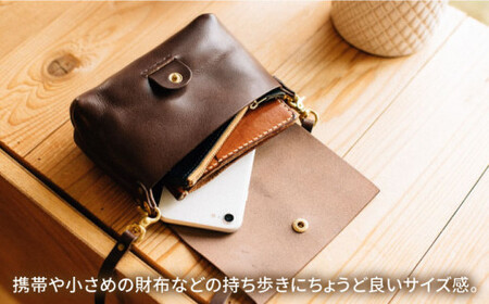 ミニマルポーチ ショルダーストラップセット 21001 Duram Factory [AJE019] 本革 小物入れ