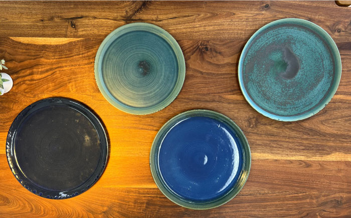 ピザ皿 糸島市 / Q-CERA 【いとしまごころ】 プレート 大皿 食器 [AJZ007]