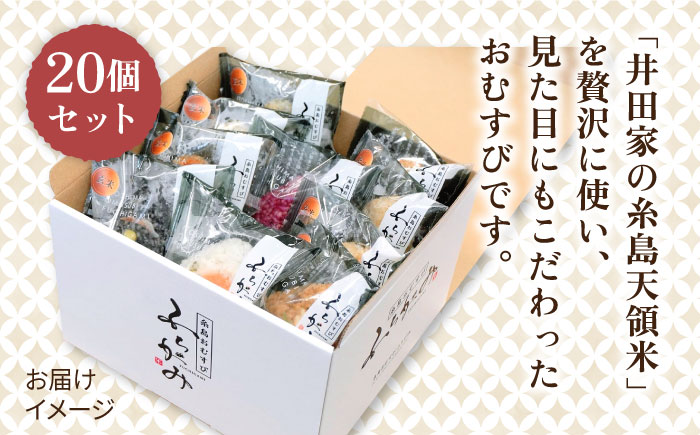 【玄米】冷凍 おむすび 20個（10種×各2個） セット 糸島市 / 糸島おむすび ふちがみ [ANL004]