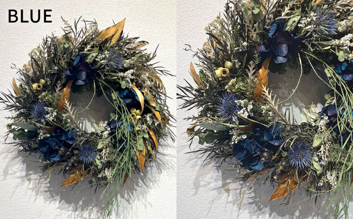 【選べる4タイプ】ドライ フラワー リース Mサイズ 《糸島》【tokohana】 [AOC018]
