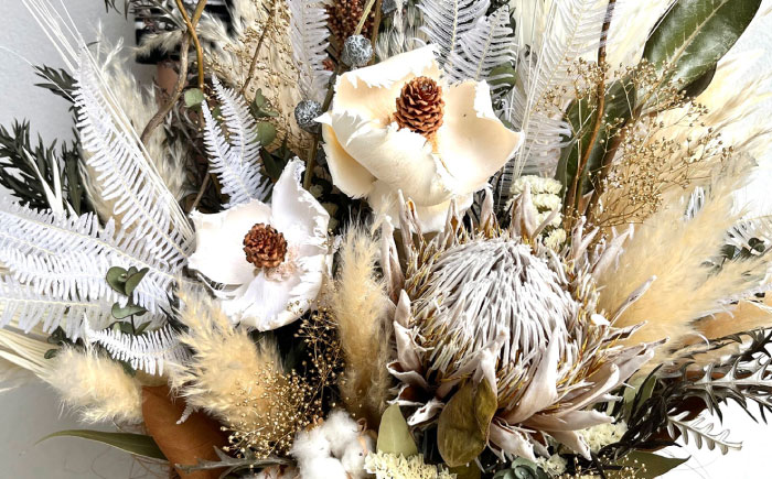 パームフラワーのアレンジメント（Lサイズ） 糸島市 / tokohana ドライフラワー アレンジ [AOC038]