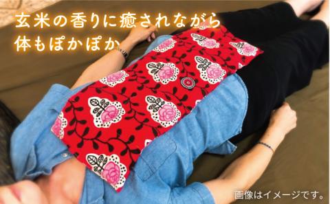 玄米エコカイロ（お腹用）セピアフラワー ≪糸島≫【八十島 幸房】 [AOJ002]