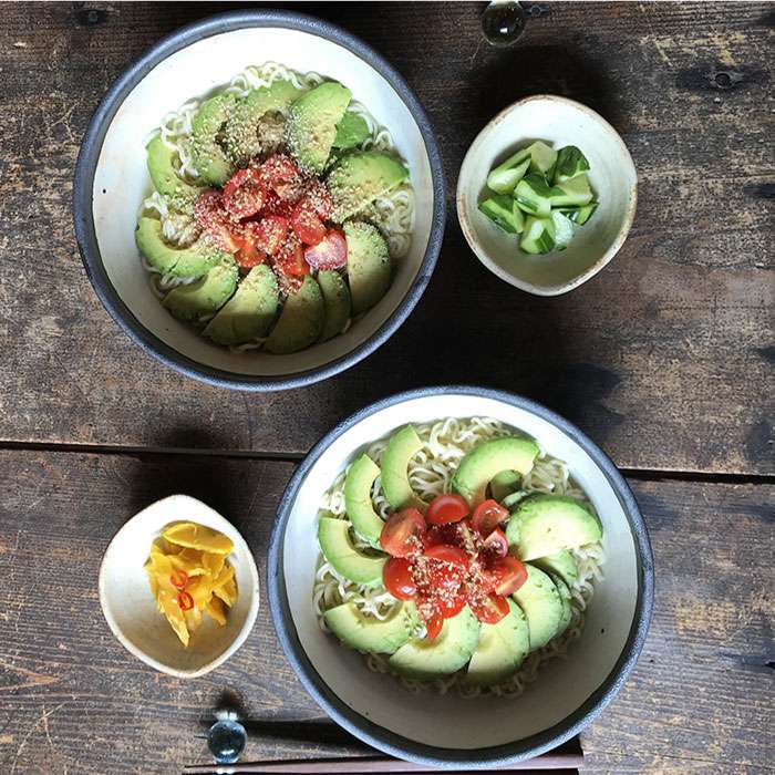 [受注生産/麺鉢ペアセット]アイアンブラックシリーズ≪糸島≫【うつわと手仕事の店 研】器/陶器/食器/手作り/クラフト/丼ぶり/ [ARD010]