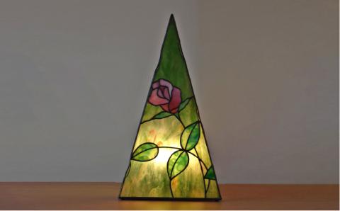 ステンドグラスランプSL-10≪アトリエエトルリア≫照明/インテリア/工芸品/糸島市 [ARF009]