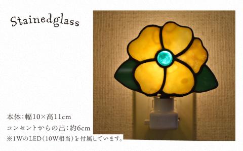 ステンドグラスナイトライト SNL-2 花【アトリエエトルリア】 [ARF031]
