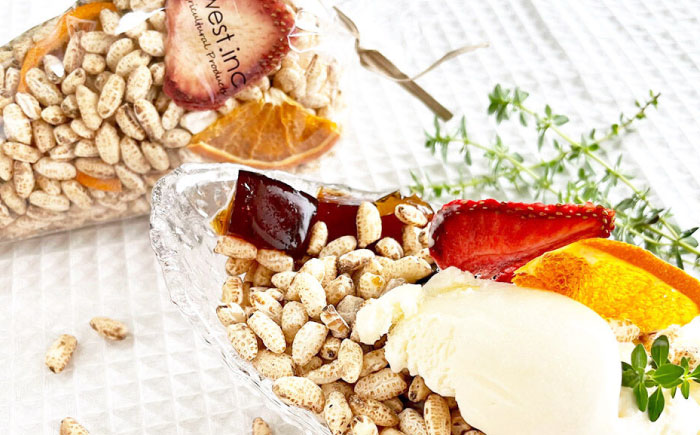 ドライフルーツ屋さんのポン菓子 (ドライフルーツ入り) 4袋セット 糸島市 / 110west.inc 【いとしまごころ】 ドライフルーツ ポン菓子 [ASC008]