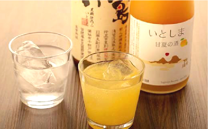 【糸島飲み比べ】糸島純米70 720ml・糸島芋焼酎900ml・いとしま甘夏の酒720ml《糸島》【蔵屋】 [AUA010]