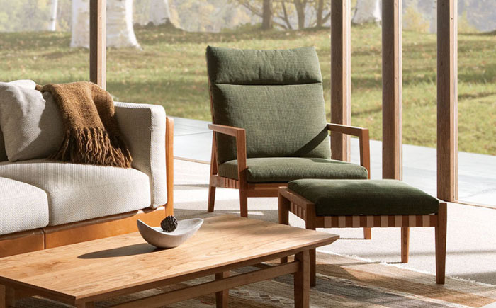 【Ritzwell】BLAVA HIGH-BACK EASY CHAIR　-ブラックチェリー材- 椅子 スツール [AYG044]