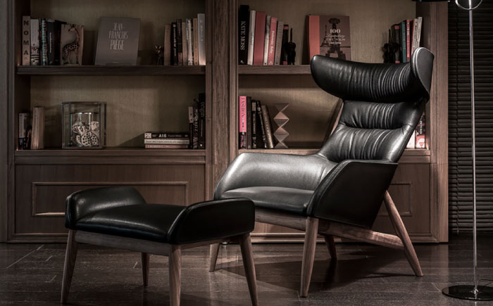 【Ritzwell】BEATRIX SET / HIGH-BACK EASY CHAIR（M）+ OTTOMAN [AYG054]