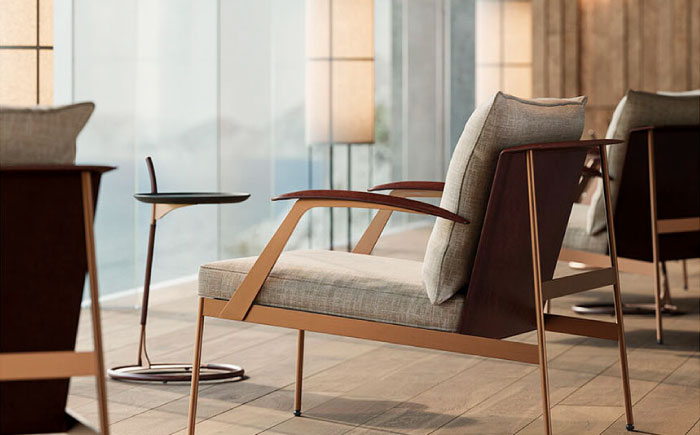 【Ritzwell】MERCURY LOUNGE CHAIR 肘なしタイプ [AYG060]