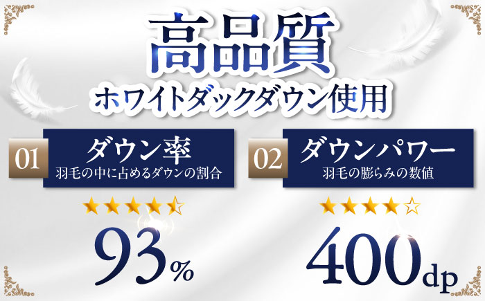 【糸島羽毛ふとん】【シングル】羽毛 布団 本掛け 無地 ダウン93％ 糸島市 / 株式会社三樹 / 布団 羽毛 [AYM033]
