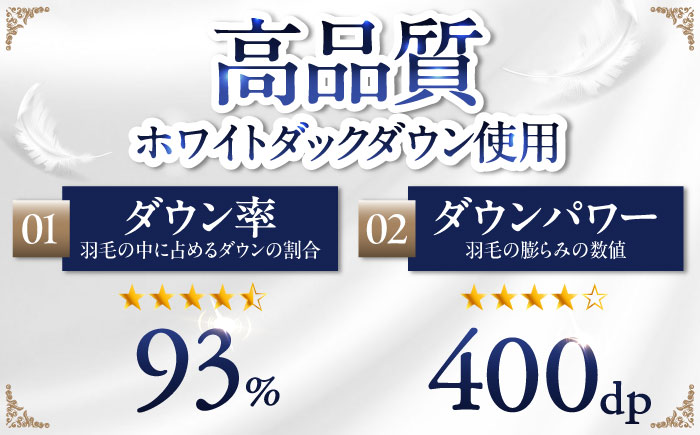 【糸島羽毛ふとん】【高級ダウン使用】羽毛 布団 本掛け 無地 ブルガリア産 ダウン93％【クイーン】 糸島市 / 株式会社三樹 / 布団 羽毛 [AYM036]