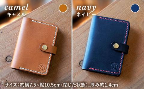 【手縫いの本革製品】カード ケース (20枚 レフィル付) 本革《糸島》【BLESS】 [AAA003]