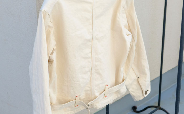 エンジニア ジャケット AF-369 VANILLA KIBATA engineer jacket 糸島市 / atelier FLOAT 生成り Vネック [AAF007]