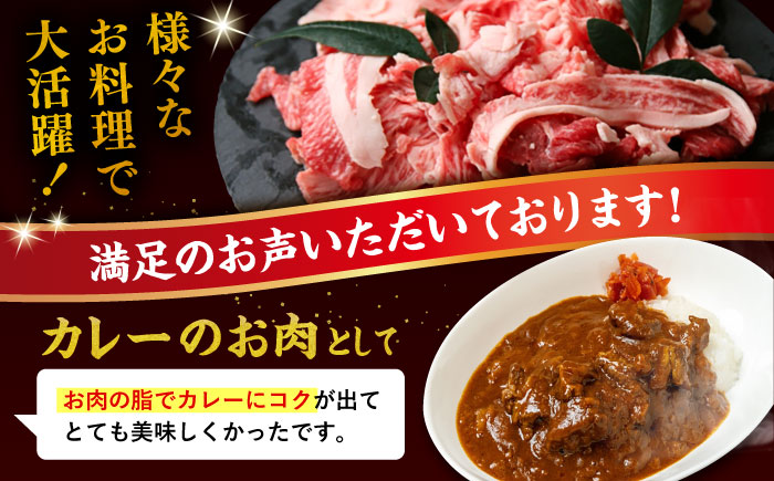 【全12回定期便】博多和牛 切り落とし 2kg（500g×4P） 糸島市 / 幸栄物産 [ABH031] 肉 牛肉 博多 和牛 黒毛和牛 切り落とし 500g 小分け 袋