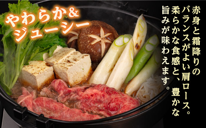 【全6回定期便】博多和牛肩ローススライス1kg（500g×2P）《糸島市》【幸栄物産】 [ABH033]