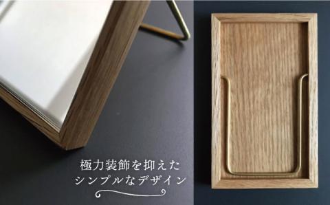 黄金比の卓上鏡 オーク≪糸島≫【贈り物家具 みはたや】クラフト/贈り物/鏡/ミラー/インテリア/オリジナル [ADD004]