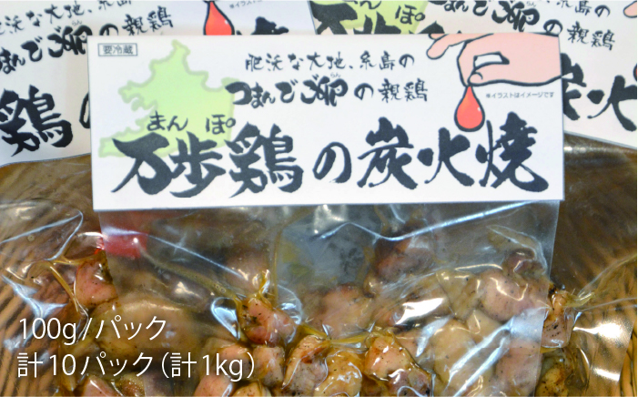 【全6回定期便】万歩鶏 の 炭火焼 満喫 セット 糸島市 / 緑の農園 [AGA031]