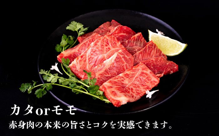 【全6回定期便】A4ランク 希少部位 焼肉3種 600g 2-3人前 肩ロース ミスジ モモ (カタ) 糸島牛 糸島市 / 一番田舎 [AGN013]