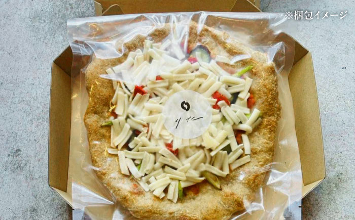 【 糸島豚 × 天然酵母 】 自家製 ベーコン チーズ 全粒粉ピッツァ 自家製トマトソース 1枚 糸島市 / わかまつ農園 [AHB057]