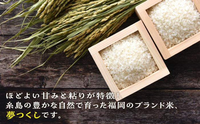 【全3回定期便】糸島産 夢つくし 5kg × 3回 糸島市 / 三島商店 米 お米 ご飯 白米 夢つくし ゆめつくし 九州 福岡 5キロ [AIM005] 米 白米 米 白米 米 白米 米 白米 米 白米 米 白米 米 白米