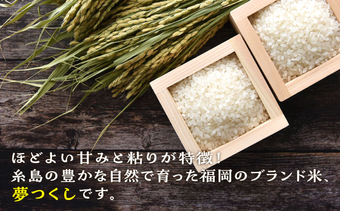 【年内発送】【令和7年産新米】糸島産 夢つくし 20kg 糸島市 / 三島商店 [AIM074]
