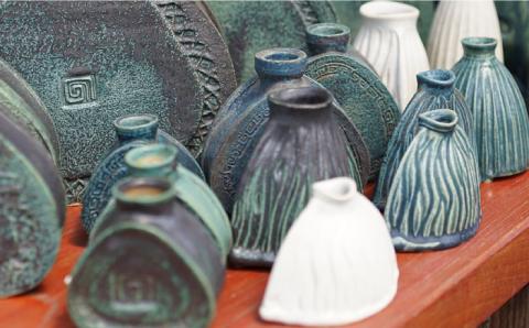 瑠璃マグカップ≪糸島市≫【Q-CERA】陶器/瑠璃色/青/カップ/コップ 【いとしまごころ】[AJZ004]