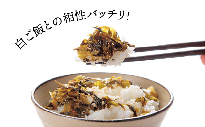 【定期便12回】明太子入りからし高菜600g（300g×2袋） 《糸島》【やますえ】 [AKA058]