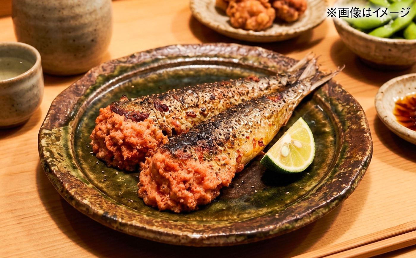 いわし明太子 5尾 糸島市 / 有限会社 糸島海産 / 明太子 / いわし明太 [AMR005]