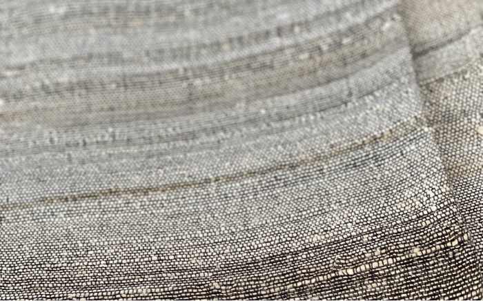 【一点物】野蚕シルクのストール（シルク100%） ≪糸島≫【工房Te・Te】 [AOB015]